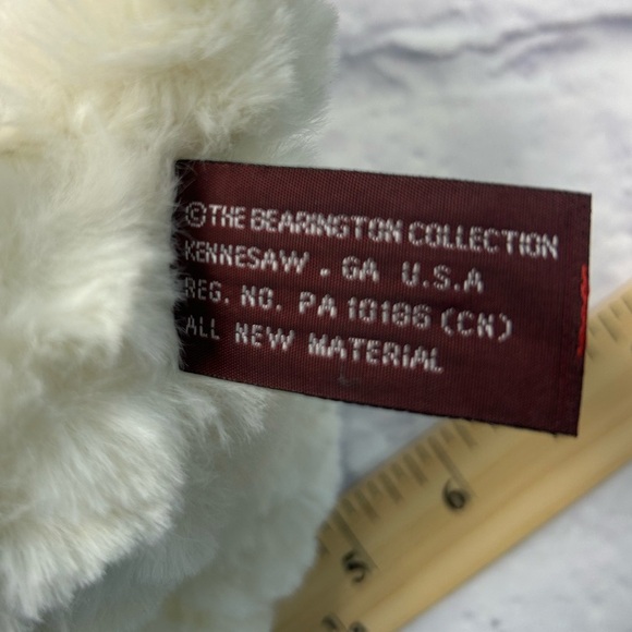 NWT Bearington Collection Cream Plush Bunny named “Creamy” - Picture 6 of 11